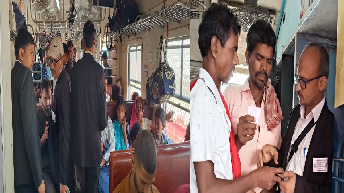 सोनपुर मंडल में चला मेगा टिकट चेकिंग अभियान, पकड़े गए 320 बेटिकट यात्रियों से वसूले गए 1.79 लाख
