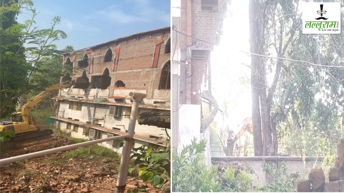 राजधानी के सेंट पॉल स्कूल परिसर में चला बुलडोजर, सामुदायिक भवन के नाम पर चर्च बनाने का था आरोप, मौके पर भारी पुलिस बल तैनात