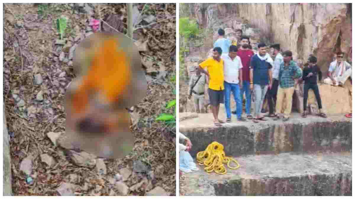 महिला की रक्तरंजित लाश मिलने से सनसनी, पत्थर से सिर कुचलकर हत्या की आशंका 