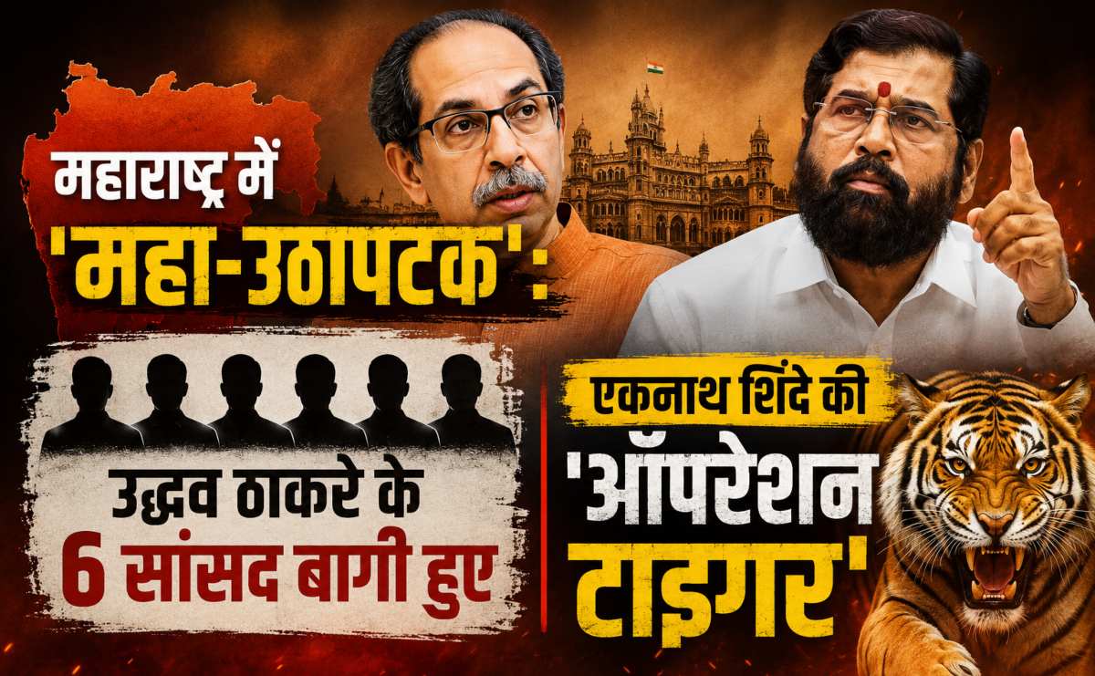 महाराष्ट्र में ‘महा-उठापटक’: उद्धव ठाकरे के 6 सांसद बागी हुए, शिवसेना के स्थापना दिवस पर एकनाथ शिंदे की ‘ऑपरेशन टाइगर’