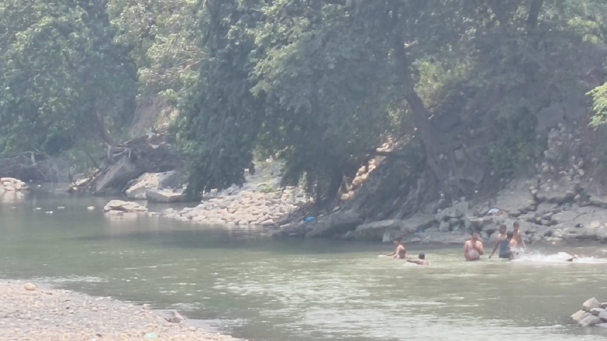 यमुनानगर में मौत की डुबकी: दादूपुर हेड के पास यमुना नदी में जान जोखिम में डाल रहे युवक, विभाग की चेतावनी बेअसर