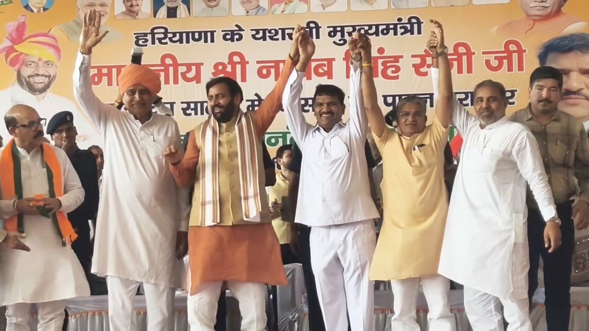 साढ़ौरा पहुंचे CM नायब सैनी, भाजपा में शामिल हुए ऋषिपाल इंजीनियर का किया स्वागत, विकास कार्यों के लिए 5 करोड़ मंजूर