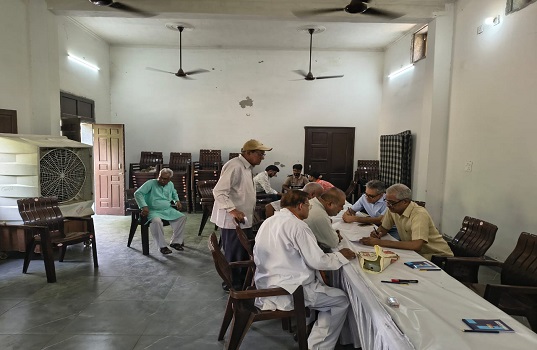 नेकीराम शर्मा की पुण्यतिथि पर भिवानी में लगा हेल्थ कैंप, 95 लोगों की हुई ब्लड जांच