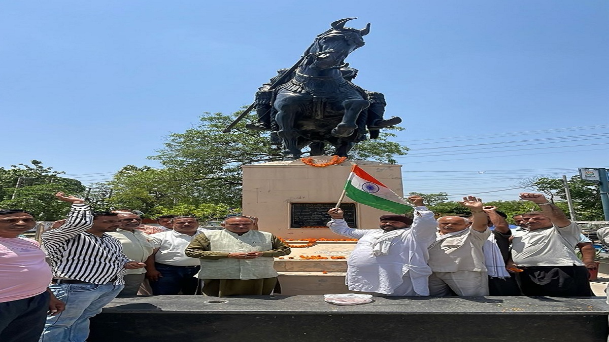 मेयर राजीव जैन बोले- महाराणा प्रताप एक योद्धा नहीं, विचारधारा हैं; सोनीपत के आश्रम चौक पर मनाई गई 486वीं जयंती