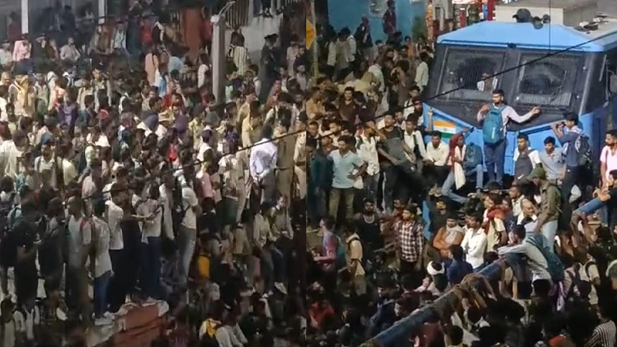 पटना जंक्शन पर भारी बवाल, सिपाही की परीक्षा देने जा रहे अभ्यर्थियों की पुलिस से झड़प, IG समेत कई घायल