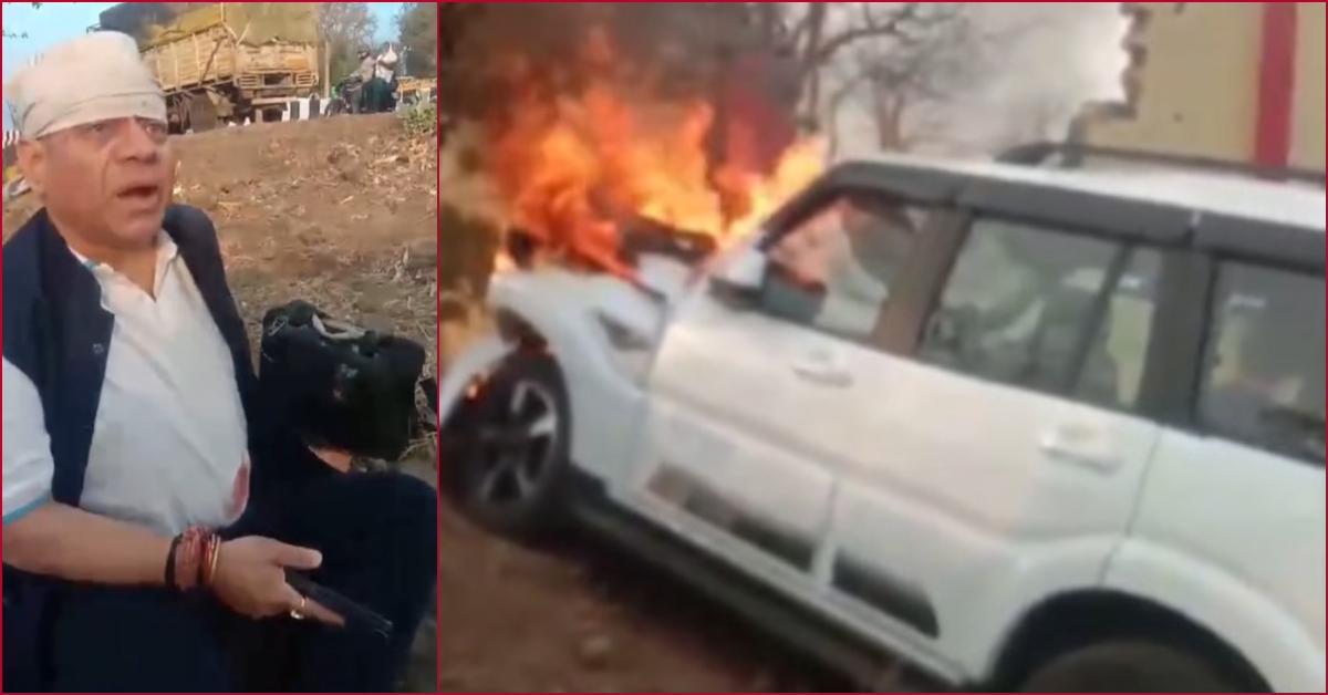 हलक में अटकी विधायक जी की जान, जलती कार में अंदर हुए लॉक, शीशा तोड़कर लोगों ने निकाला बाहर