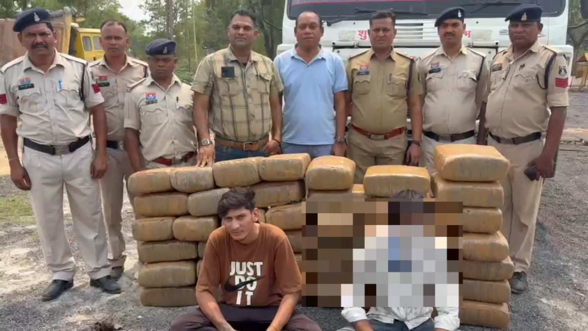 नशे के खिलाफ पुलिस की बड़ी कार्रवाई: ओडिशा से राजस्थान ले जाया जा रहा 1.44 करोड़ का गांजा किया जब्त, नाबालिग समेत 2 अंतर्राज्यीय तस्कर गिरफ्तार