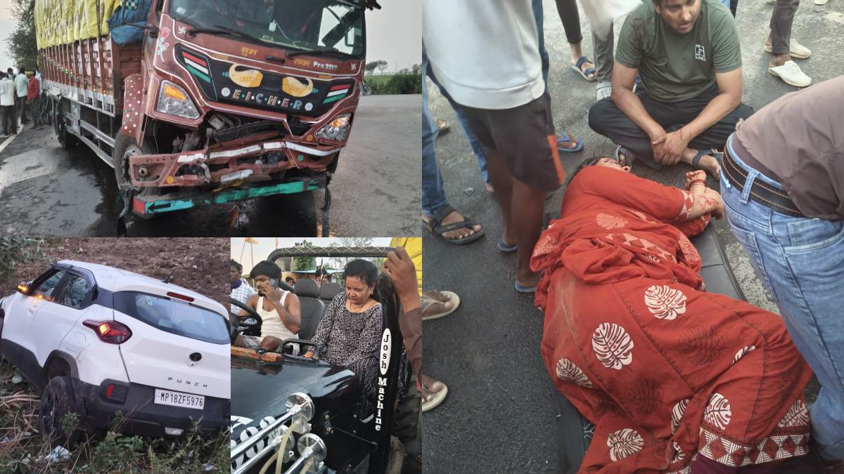 ट्रक और कार की भिड़ंत में 6 माह के मासूम की मौत: परिवार के तीन सदस्य घायल, फरार चालक और कंडक्टर की तलाश में जुटी पुलिस
