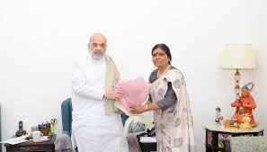अमित शाह से मिलीं हरियाणा भाजपा प्रदेश अध्यक्ष डॉ. अर्चना गुप्ता, संगठन विस्तार पर हुई अहम चर्चा