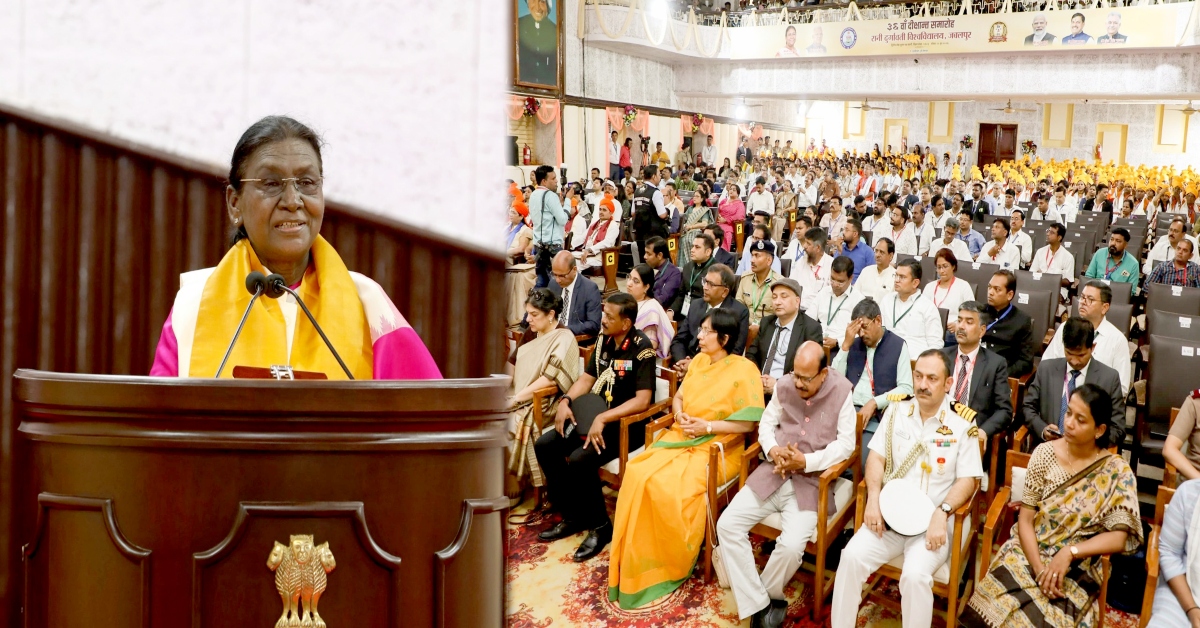 RDVV दीक्षांत समारोह: राष्ट्रपति मुर्मू का युवाओं को मंत्र- ‘व्यक्तिगत सफलता नहीं, समाज कल्याण के लिए करें शिक्षा का इस्तेमाल’