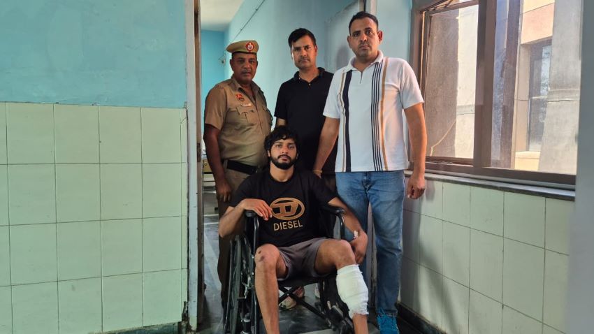 गुरुग्राम: पुलिस मुठभेड़ में 5 हजार का इनामी बदमाश घायल, गिरफ्तार