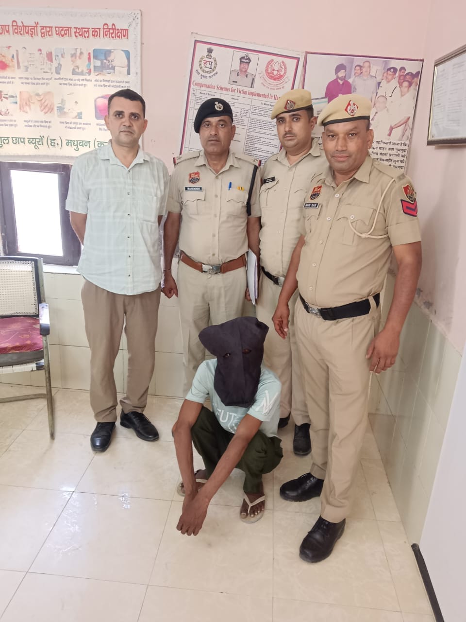 हिसार: वाटर वर्क्स में चोरी करने वाला शातिर आरोपी गिरफ्तार, लोहे की वाल की बरामद