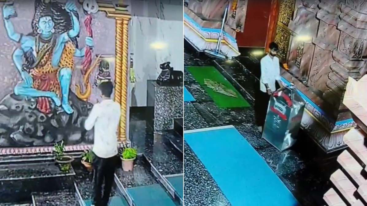 पूजा करने की एक नायाब विधि: चोर ने भगवान जगन्नाथ के सामने हाथ जोड़े, फिर पैसे और दानपेटी लेकर हुआ रफूचक्कर