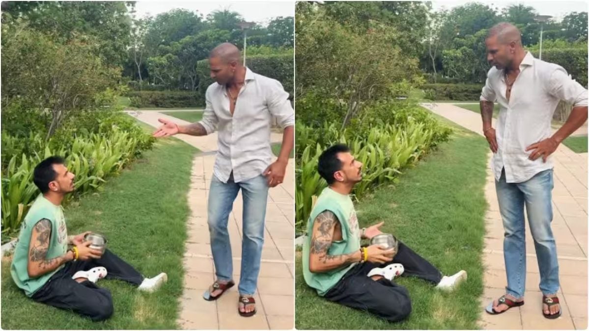 ‘भीख’ मांगते दिखे युजवेंद्र चहल, शिखर धवन ने लगाई फटकार, सोशल मीडिया पर वीडियो हुआ वायरल