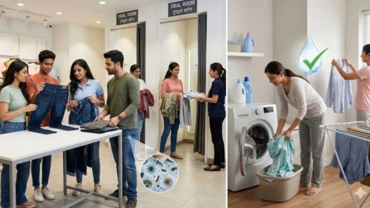 ट्रायल रूम में कपड़े पहनने से पहले रहें सतर्क, त्वचा को हो सकता है नुकसान …
