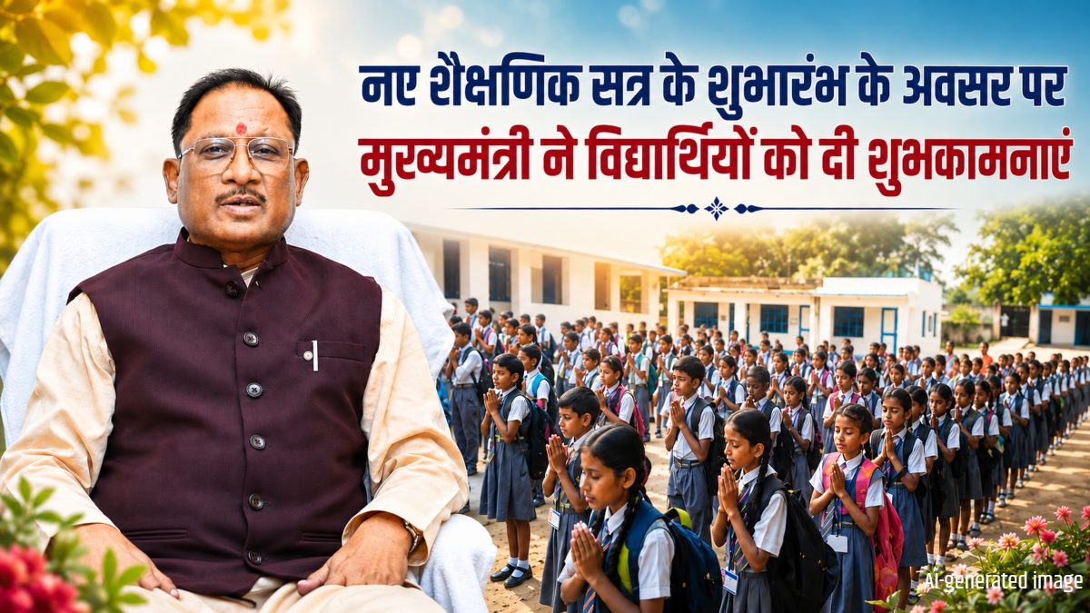 नए शैक्षणिक सत्र पर मुख्यमंत्री साय का शुभकामना संदेश, विद्यार्थियों से कहा- मन लगाकर करें पढ़ाई