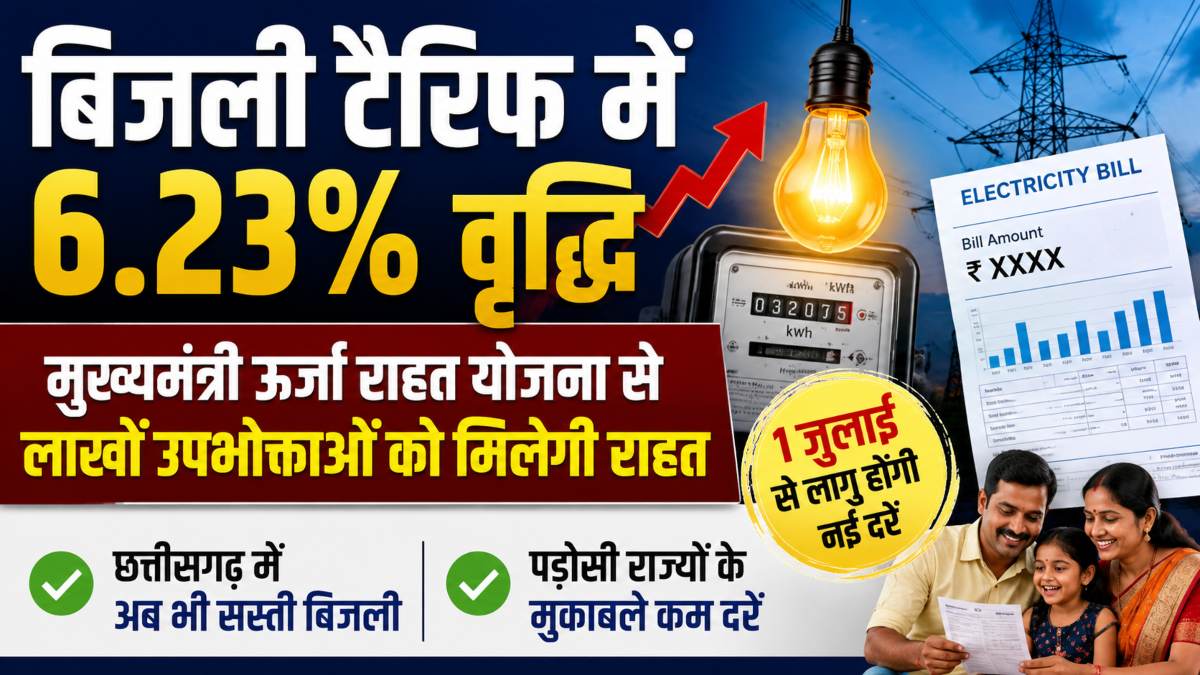 बिजली दरों में वृद्धि के बावजूद छत्तीसगढ़ में सस्ती रहेगी बिजली, मुख्यमंत्री ऊर्जा राहत योजना से लाखों उपभोक्ताओं को मिलेगी राहत