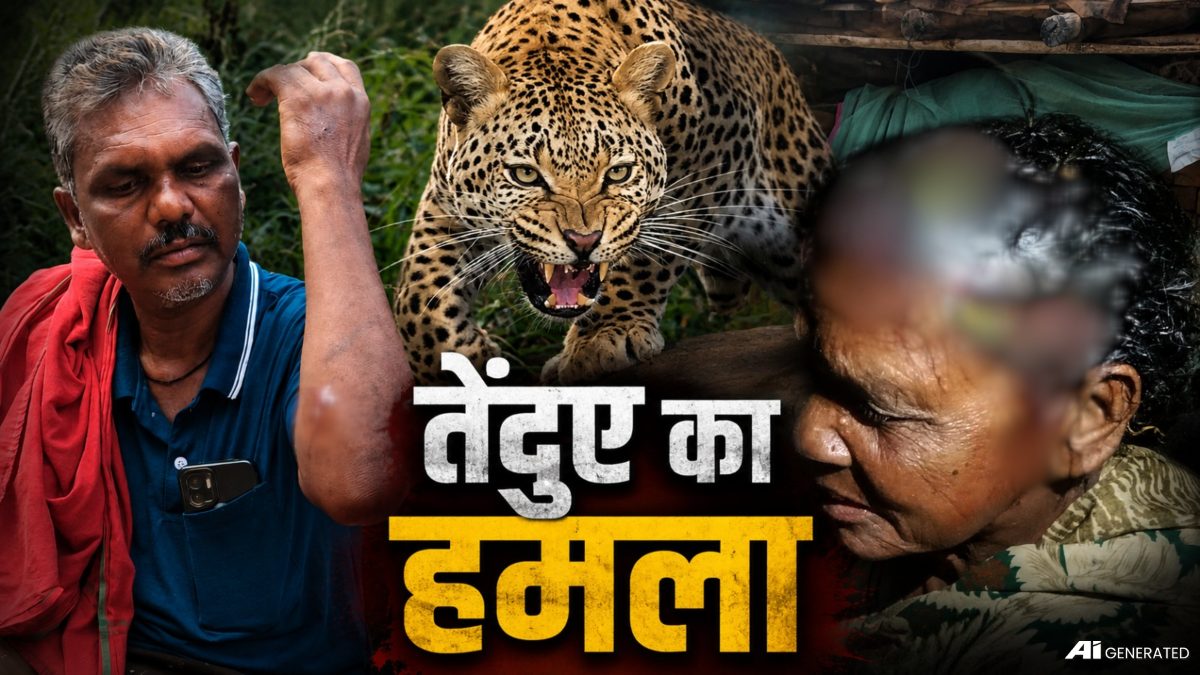 तेंदुए का आतंक : घर में घुसकर दो ग्रामीणों पर किया हमला, इलाके में दहशत का माहौल