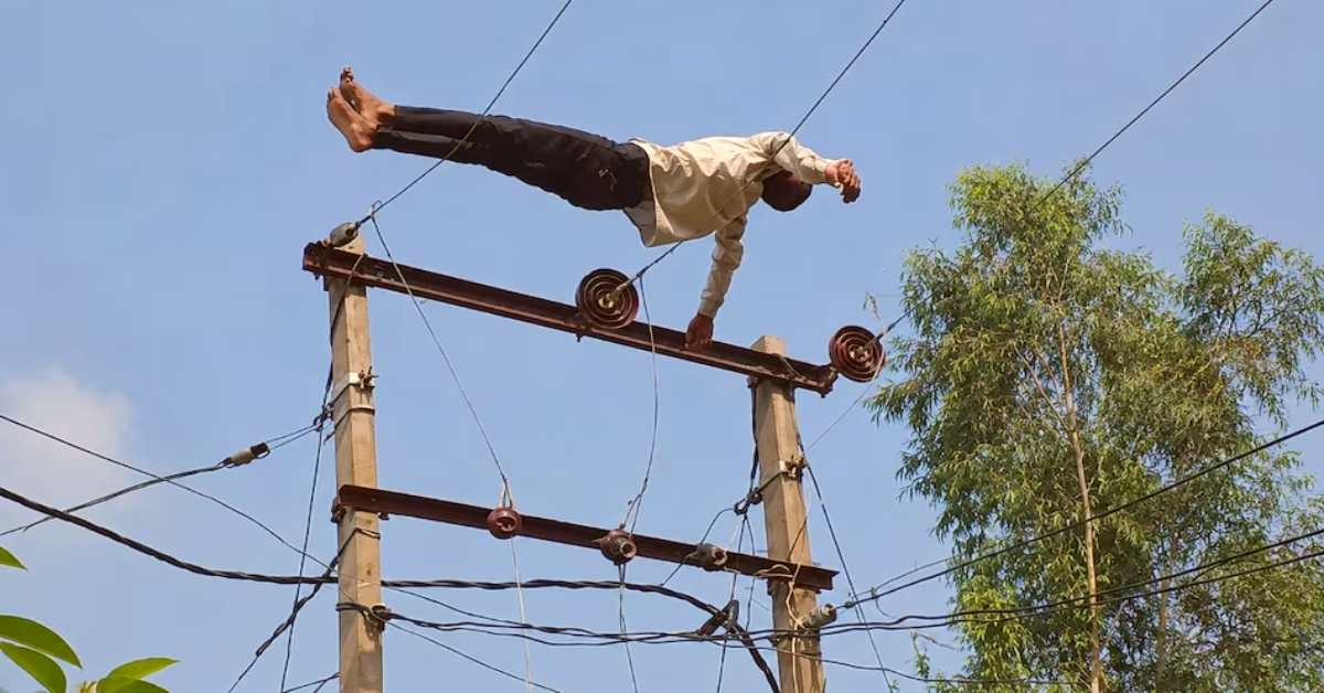 मौत को छूकर टक से वापस! नशे में 11 हजार वोल्ट की हाईटेंशन बिजली के तारों पर लेटा युवक, दिल दहला देने वाला VIDEO वायरल