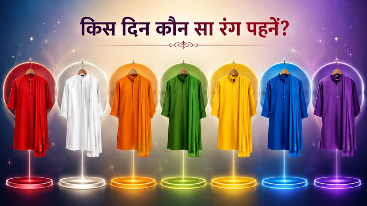 सप्ताह में रंगों के अनुसार पहने कपड़े, व्यापार में होगी वृद्धि, जानिए किस दिन कौन सा रंग बदलेगा आपकी किस्मत …