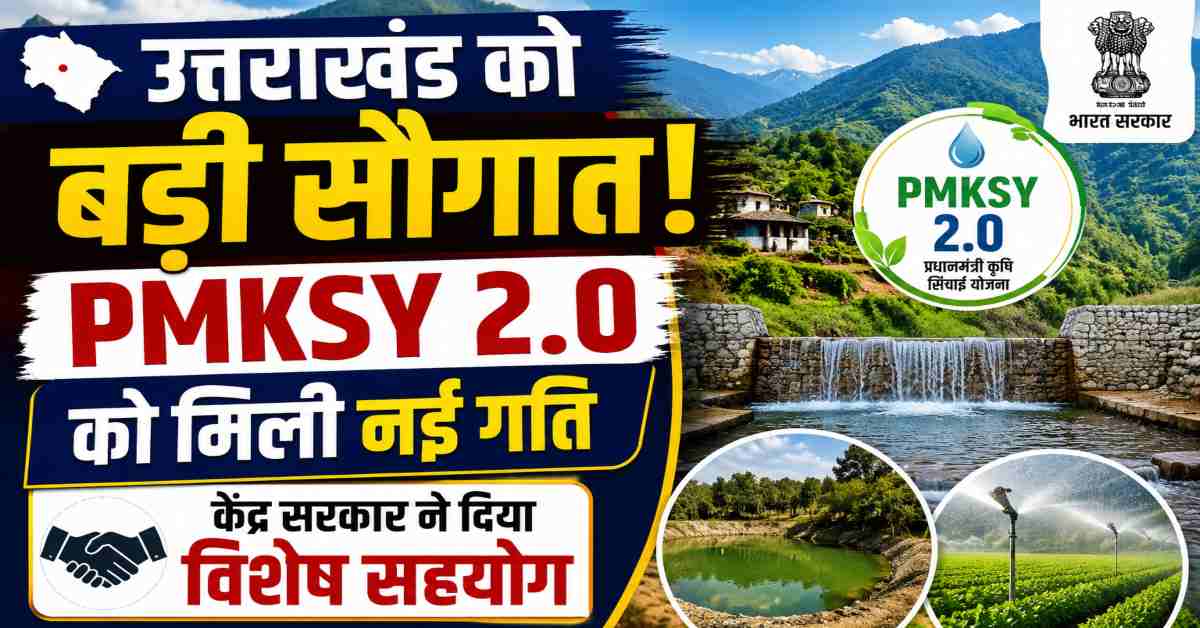 उत्तराखंड में PMKSY 2.0 को मिली नई गति, केंद्र सरकार ने दिया विशेष सहयोग