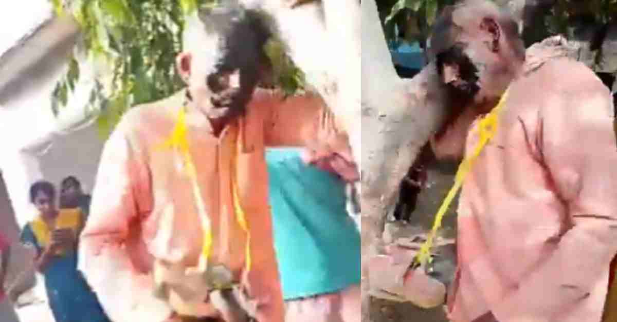 कासगंज में भीड़ का कहर, बुजुर्ग का मुंह काला कर जमकर पीटा, फिर…