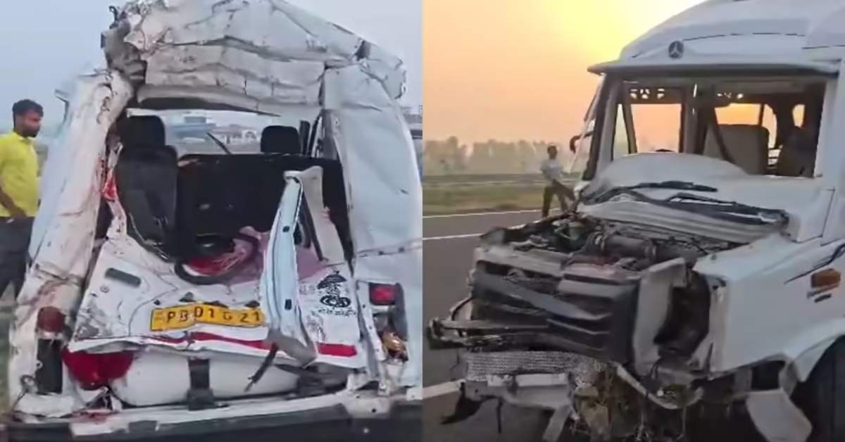 गंगा एक्सप्रेसवे पर भीषण सड़क हादसा: कुत्ते को बचाने के चक्कर में मैजिक पलटी, बाप-बेटी की मौत