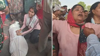 मारपीट के घायल युवक ने तोड़ा दम, सचिवालय के बाहर परिजनों का धरना