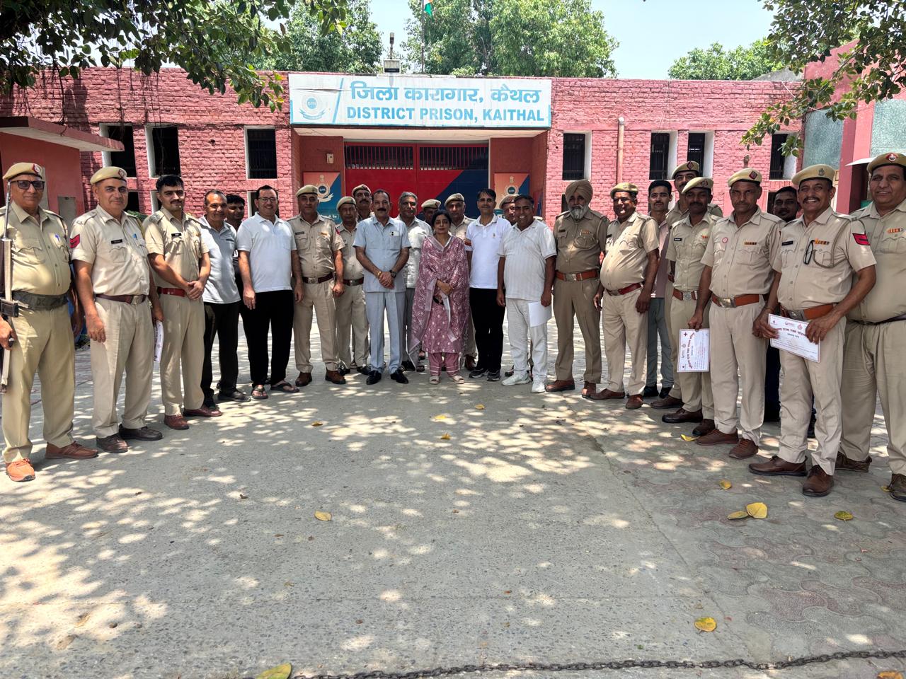 कैथल जेल में विश्व रक्तदाता दिवस पर शिविर, जेल स्टाफ ने किया 62 यूनिट रक्तदान