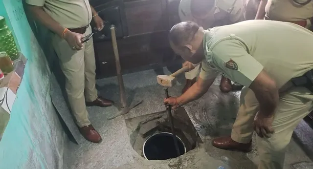 नशा मुक्त अभियान में बड़ी कार्रवाई: फर्श के नीचे दबा मिला 400 लीटर लाहण, आरोपी गिरफ्तार