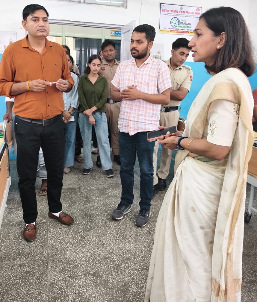 करनाल: CJM मीनाक्षी यादव ने नशा निषेध केंद्र का किया औचक निरीक्षण, मरीजों के सकारात्मक पहल की सराहना