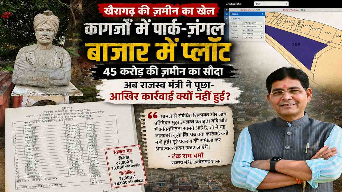 करोड़ों की शासकीय जमीन को प्लॉट बनाकर बेच दिया, सालों से खेले जा रहे खेल की अब राजस्व मंत्री ने मांगी है जानकारी…