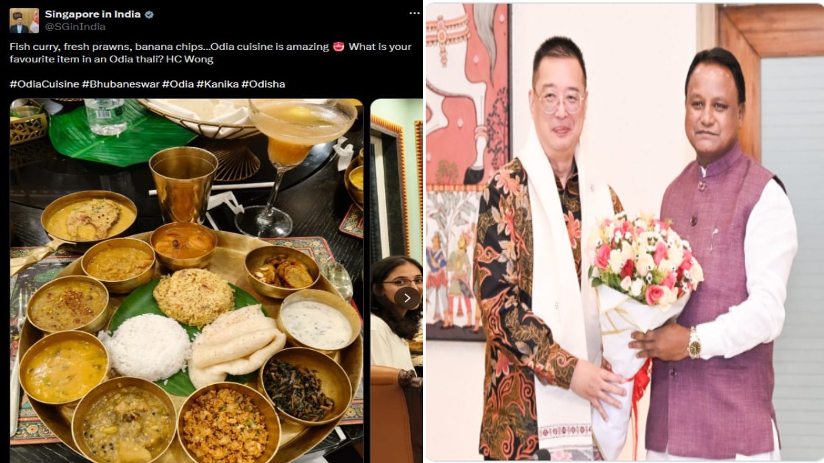 सिंगापुर के उच्चायुक्त साइमन वोंग ने की CM माझी से मुलाकात: ओडिया व्यंजनों की जमकर की तारीफ