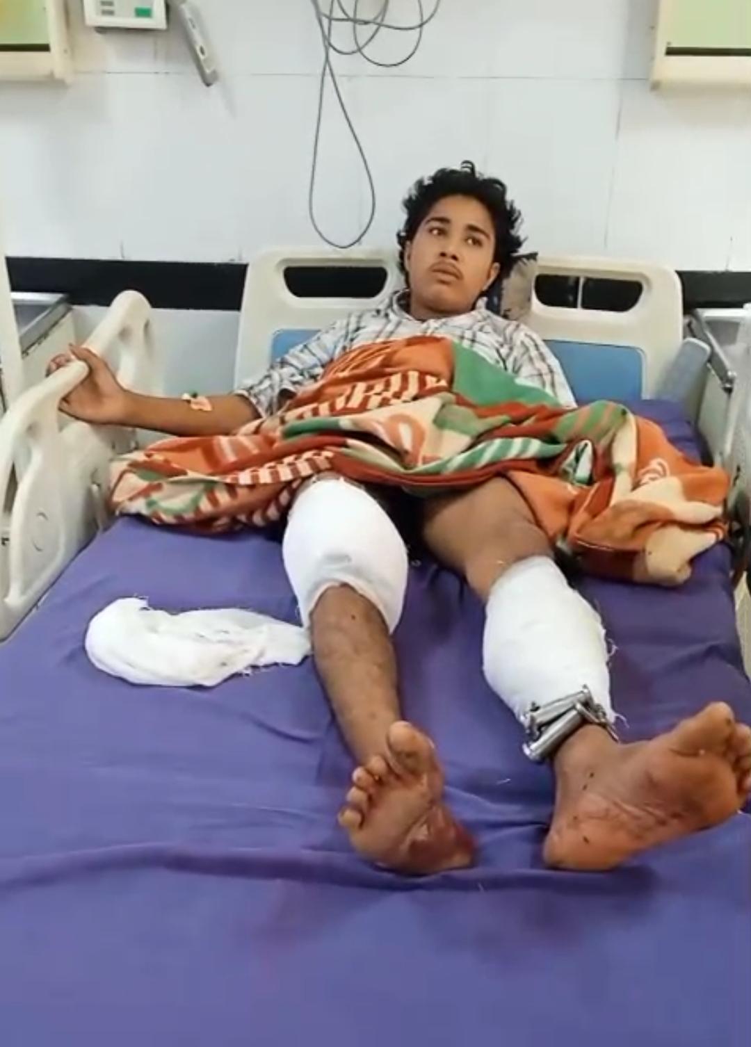 नूंह में पुलिस-गो-तस्कर मुठभेड़: गोली लगने से एक तस्कर घायल, 7 गोवंश और अवैध हथियार बरामद