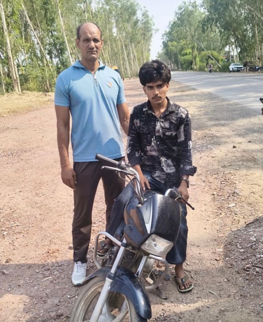 नूंह पुलिस की बड़ी कार्रवाई, चोरी की दो मोटरसाइकिल समेत दो आरोपी गिरफ्तार