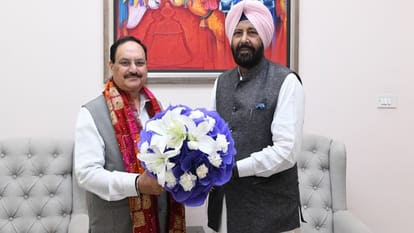 पंजाब भाजपा अध्यक्ष केवल सिंह ढिल्लों ने जेपी नड्डा से की मुलाकात, राज्य के विकास पर हुई चर्चा