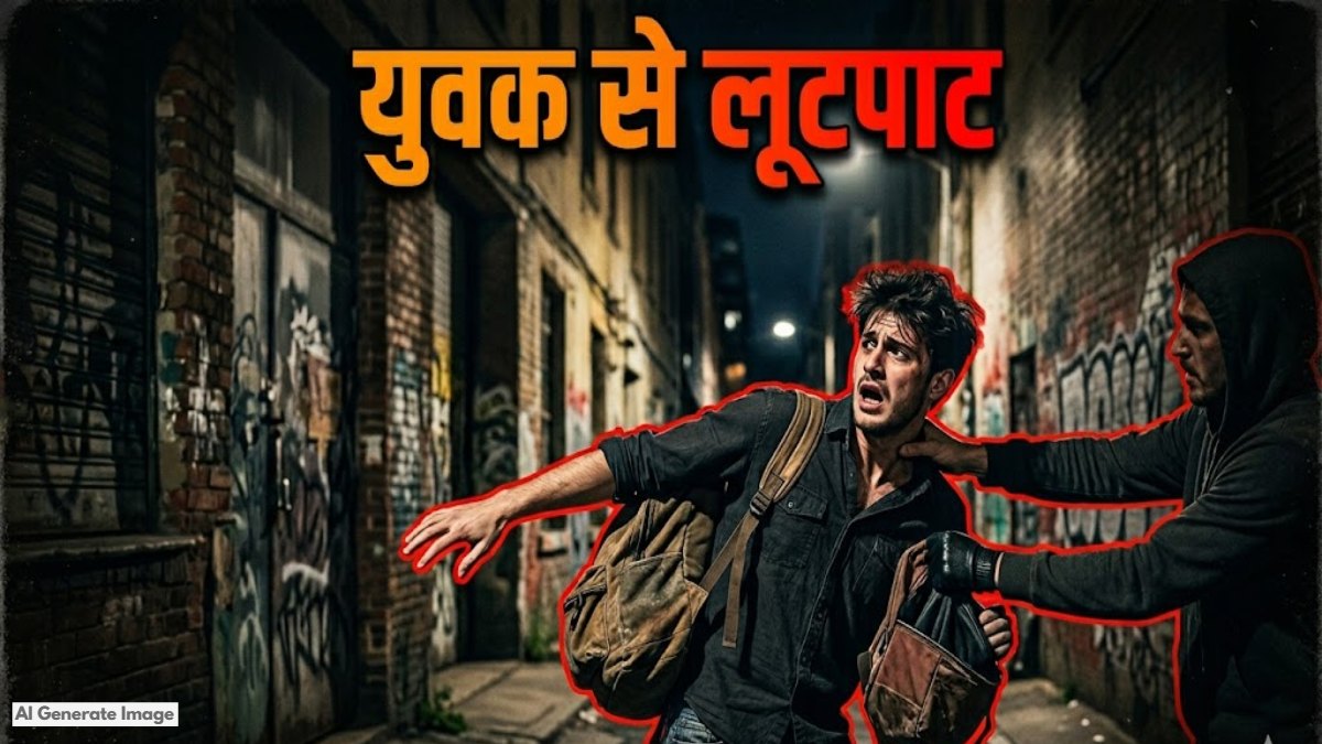 राजधानी में युवक से लूटपाट: चलती बाइक से गिराकर की मारपीट, फिर पैसे लेकर हुए फरार