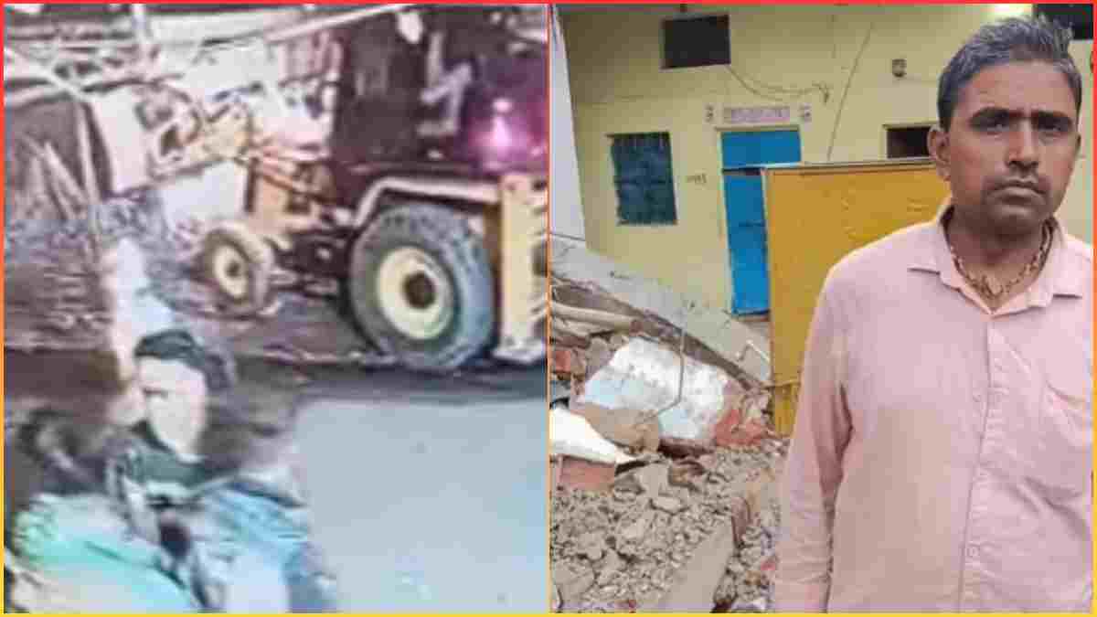 सचिव की दबंगई: देर रात गुंडों के साथ पहुंचे, जेसीबी से ढहा दिया परिवार का मकान, CCTV में कैद हुआ खौफनाक मंजर