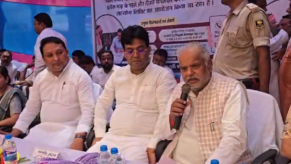 सहयोग शिविर कार्यक्रम में शामिल हुए मंत्री श्रवण कुमार, 280 मामलों का मौके पर हुआ निष्पादन