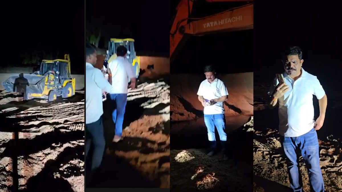 नदी में देर रात पहुंचकर विधायक ने लगाया रेत के अवैध कारोबार पर लगाम, विभाग की कार्यशैली पर उठे सवाल