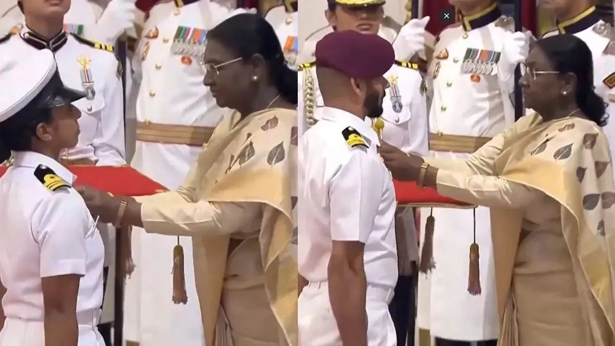 राष्ट्रपति मुर्मु ने 51 वीर जवानों को किया सम्मानित, गगनयान के अंतरिक्ष यात्री भी बने गौरव के प्रतीक