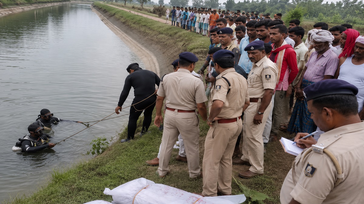बिहार में हैवान बना पति: पत्नी समेत 3 बच्चों को नहर में फेंका, तीनों मासूमों की डूबने से मौत