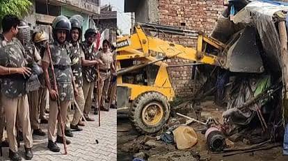पुलिस पर पथराव के बाद प्रशासन का एक्शन: डेहा बस्ती में चला बुलडोजर,अवैध कब्जों पर बड़ी कार्रवाई