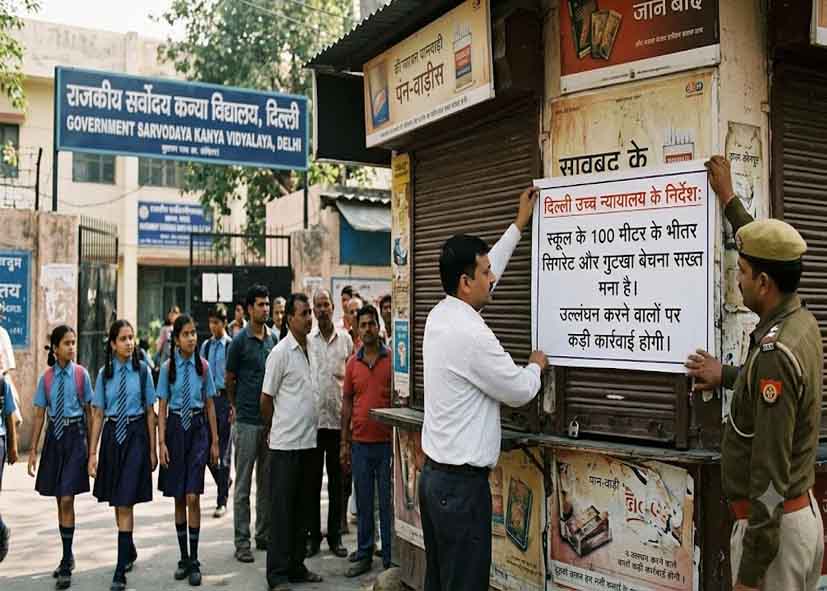 दिल्ली में स्कूलों के बाहर सिगरेट-गुटखा बेचने पर रोक, हाईकोर्ट ने MCD को दिए निर्देश