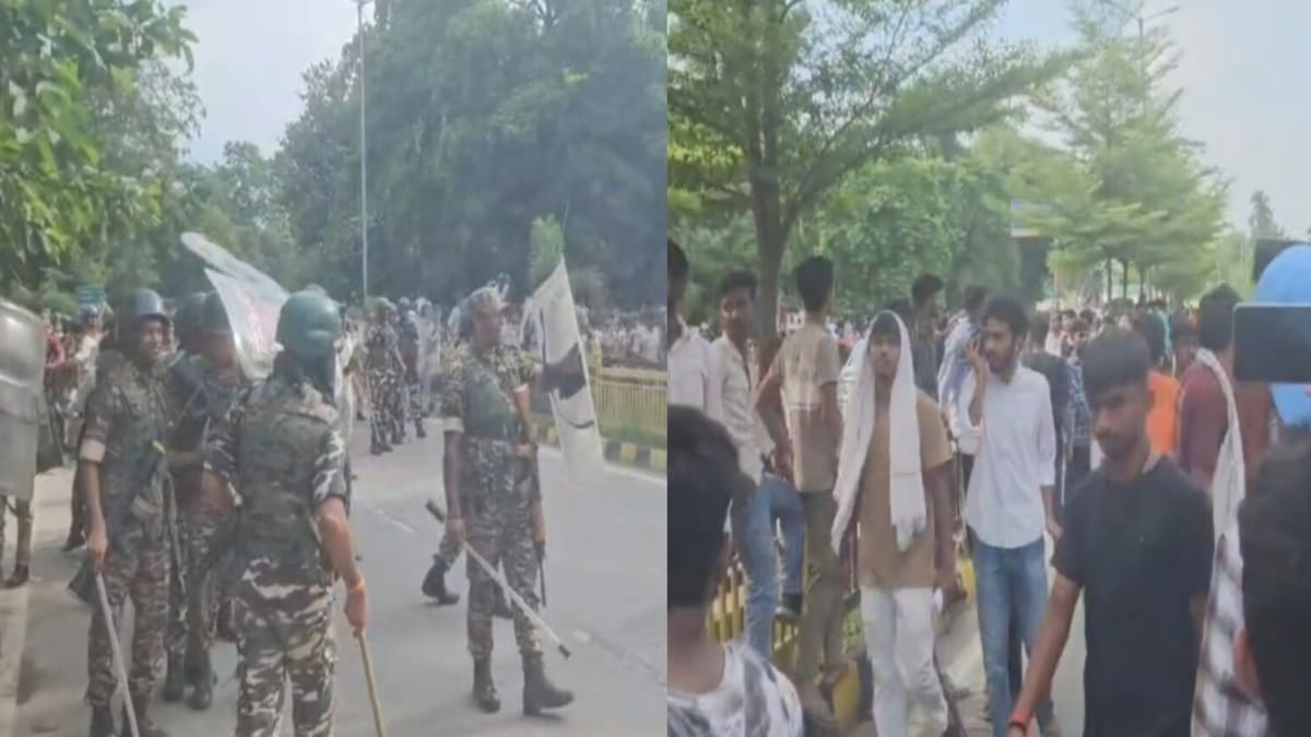 पटना की सड़कों पर छात्रों का प्रदर्शन, विजय चौधरी के आवास का घेराव और इस्तीफे की मांग