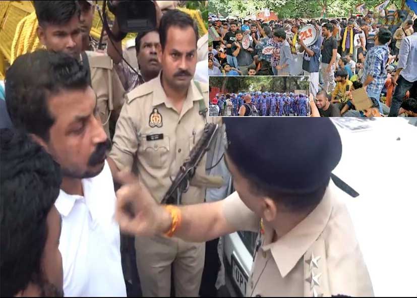 दिल्ली में CJP का संसद मार्च शुरू, प्रदर्शनकारियों के साथ उतरे चंद्रशेखर आजाद और सोनम वांगचुक की पत्नी