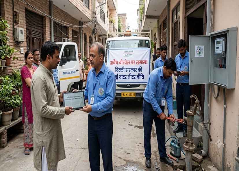 अवैध बोरवेल पर लगेगी लगाम, दिल्ली सरकार ला रही नई वाटर मीटर नीति