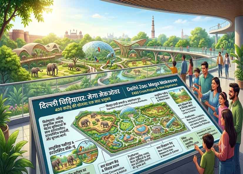 दिल्ली चिड़ियाघर का होगा मेगा मेकओवर, 400 करोड़ की योजना से बदलेगा विजिटर्स का अनुभव