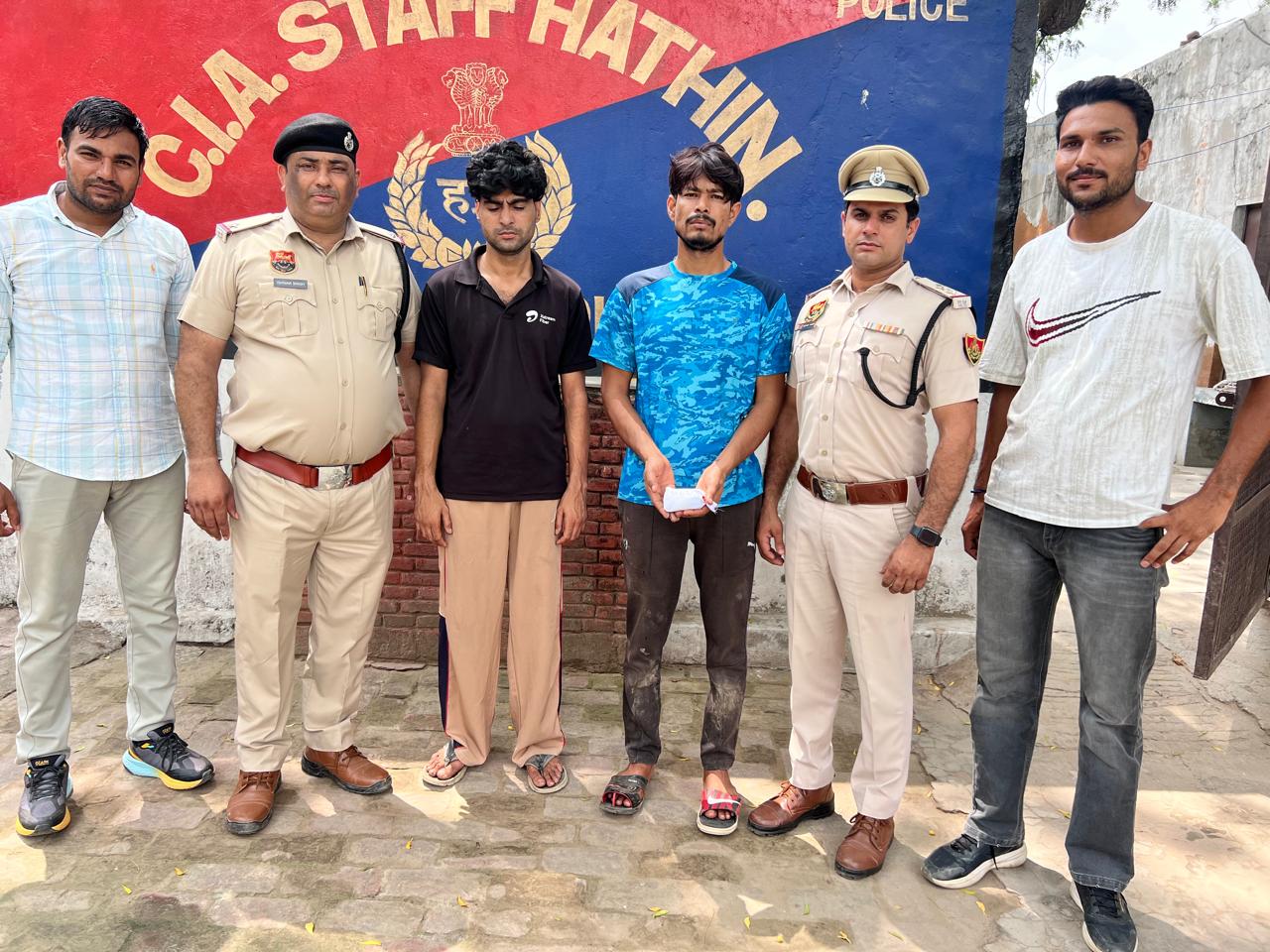 पलवल में बड़ा एक्शन, थार गाड़ी से भारी मात्रा में स्मैक बरामद और दो गिरफ्तार