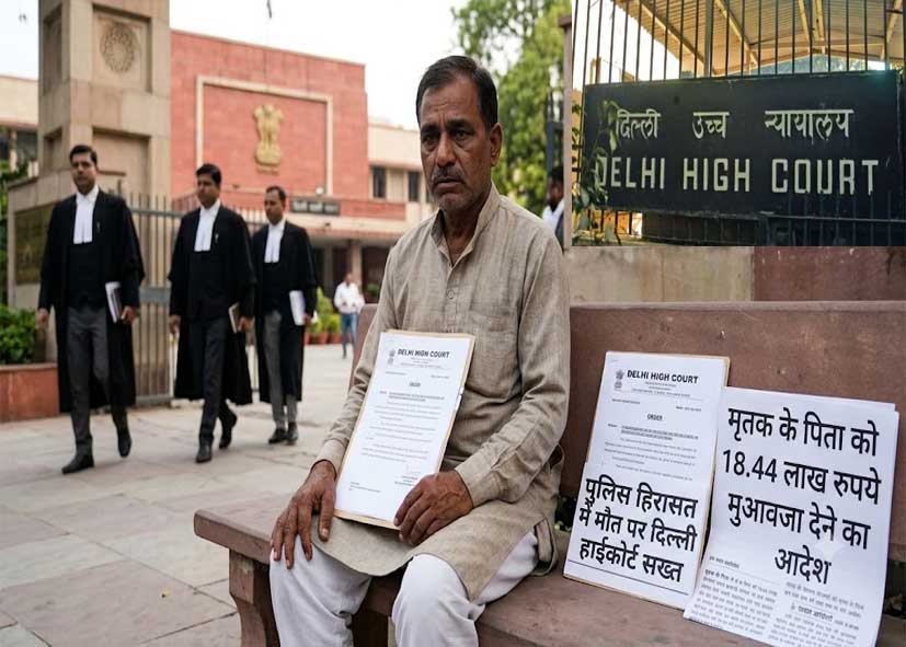 पुलिस हिरासत में मौत पर दिल्ली हाईकोर्ट सख्त, मृतक के पिता को 18.44 लाख रुपये मुआवजा देने का आदेश